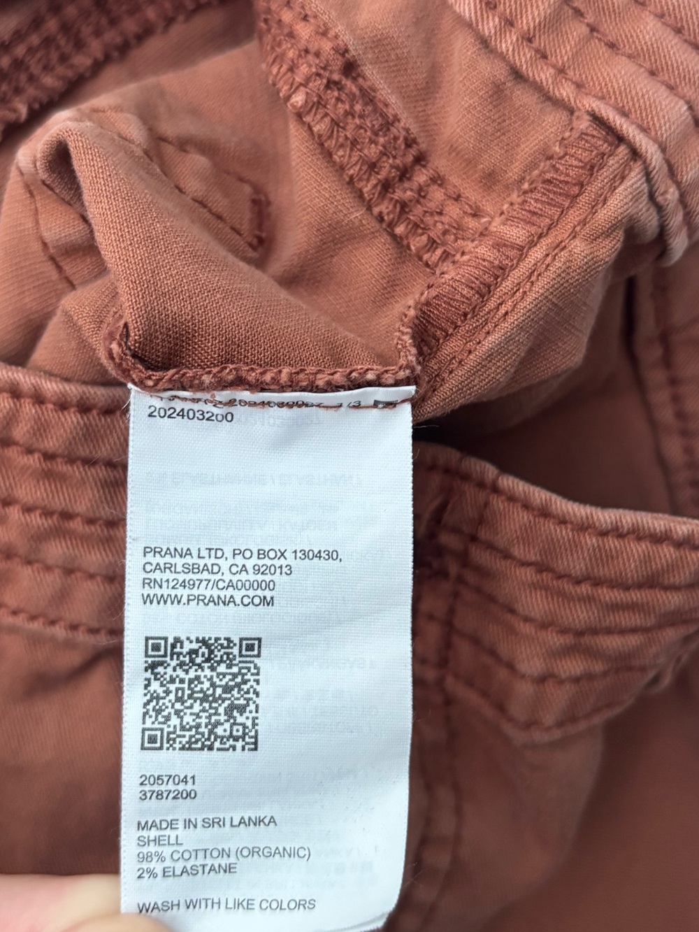 Prana Burnt Orange Straight-Leg Pants - Picture 9 of 11